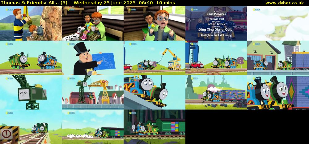Thomas & Friends: All... (5) Wednesday 25 June 2025 06:40 - 06:50