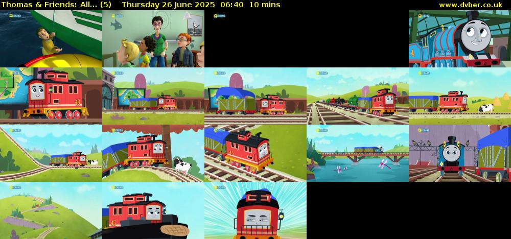 Thomas & Friends: All... (5) Thursday 26 June 2025 06:40 - 06:50