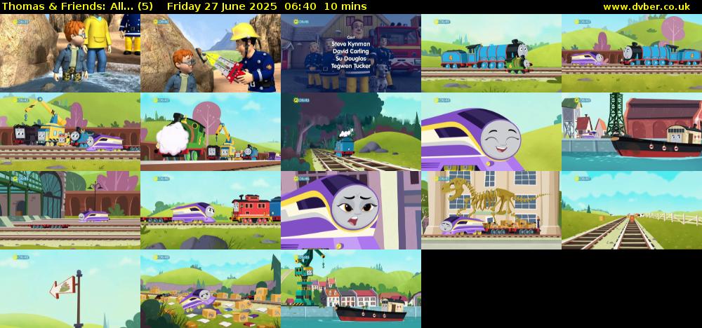 Thomas & Friends: All... (5) Friday 27 June 2025 06:40 - 06:50