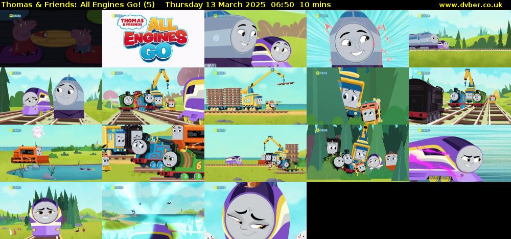 Thomas & Friends: All Engines Go! (5) Thursday 13 March 2025 06:50 - 07:00