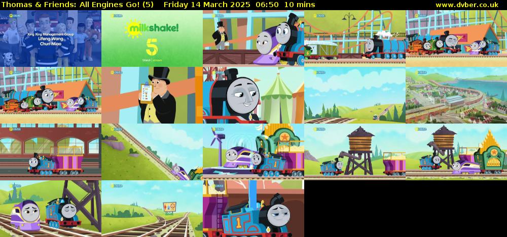 Thomas & Friends: All Engines Go! (5) Friday 14 March 2025 06:50 - 07:00