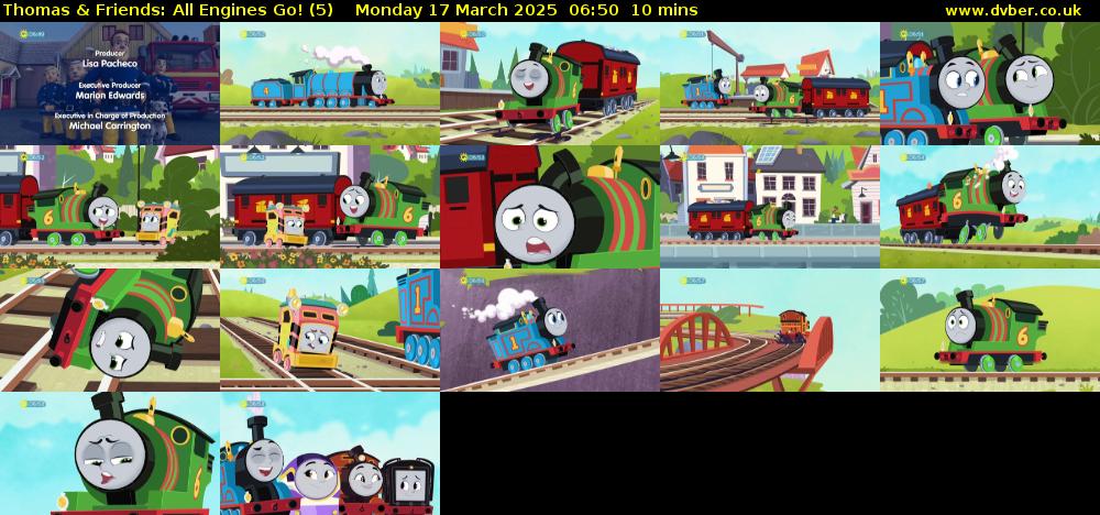 Thomas & Friends: All Engines Go! (5) Monday 17 March 2025 06:50 - 07:00