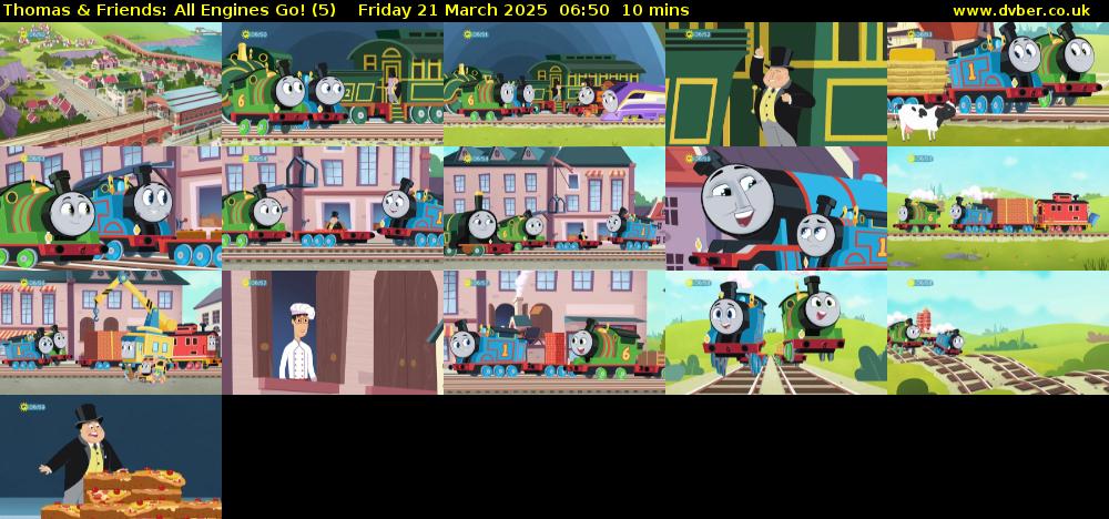 Thomas & Friends: All Engines Go! (5) Friday 21 March 2025 06:50 - 07:00