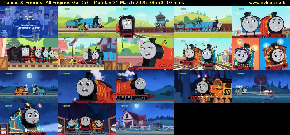 Thomas & Friends: All Engines Go! (5) Monday 31 March 2025 06:50 - 07:00