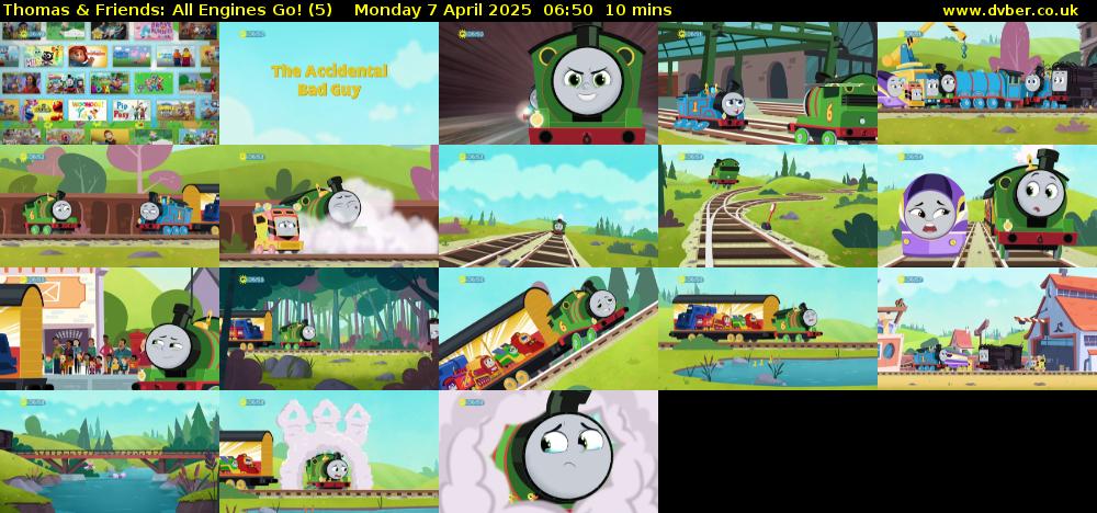 Thomas & Friends: All Engines Go! (5) Monday 7 April 2025 06:50 - 07:00