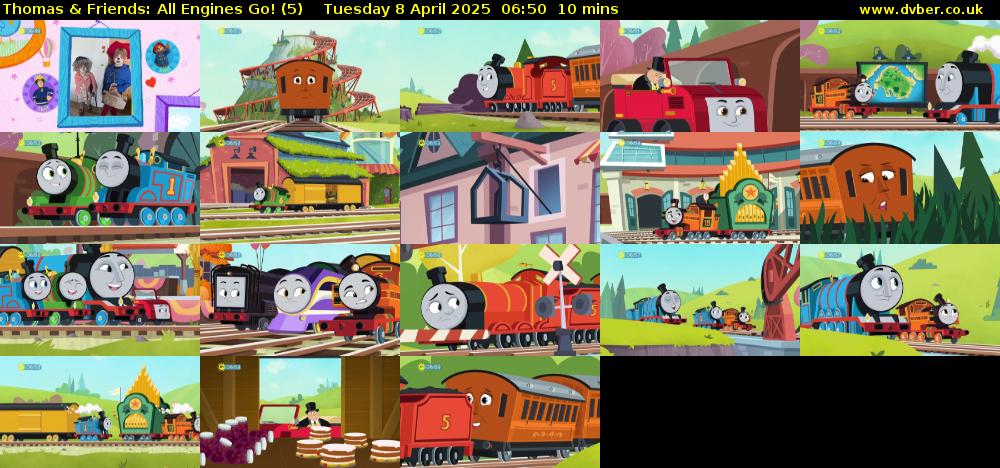 Thomas & Friends: All Engines Go! (5) Tuesday 8 April 2025 06:50 - 07:00