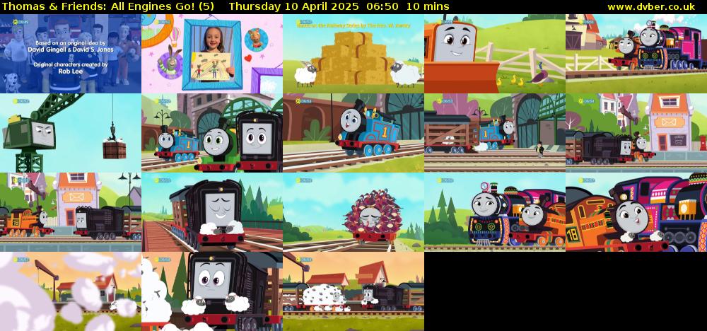 Thomas & Friends: All Engines Go! (5) Thursday 10 April 2025 06:50 - 07:00