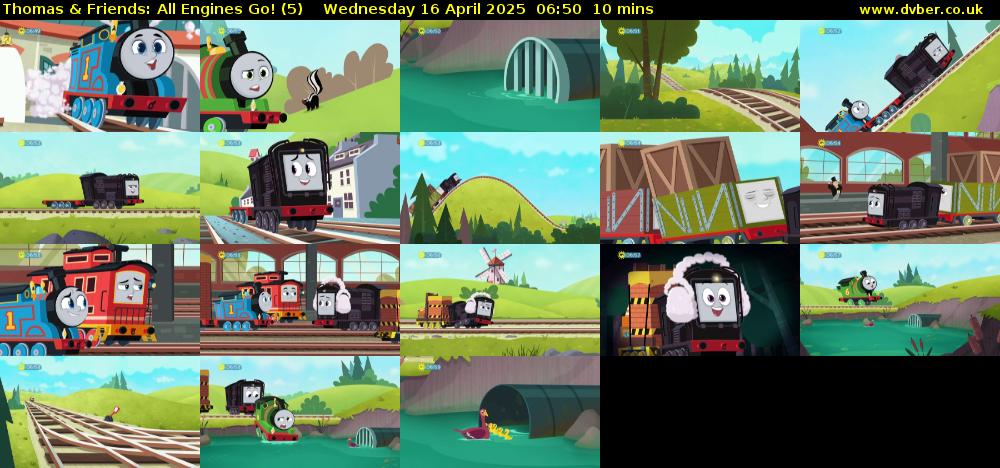Thomas & Friends: All Engines Go! (5) Wednesday 16 April 2025 06:50 - 07:00