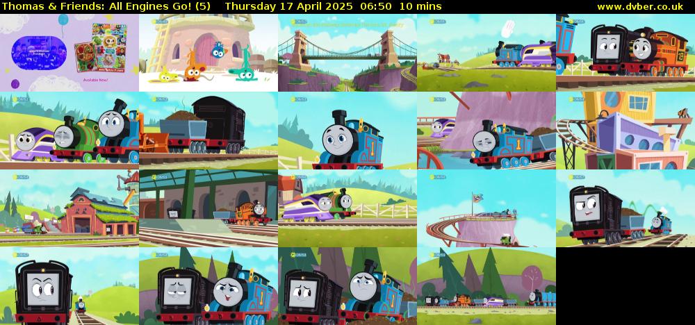 Thomas & Friends: All Engines Go! (5) Thursday 17 April 2025 06:50 - 07:00