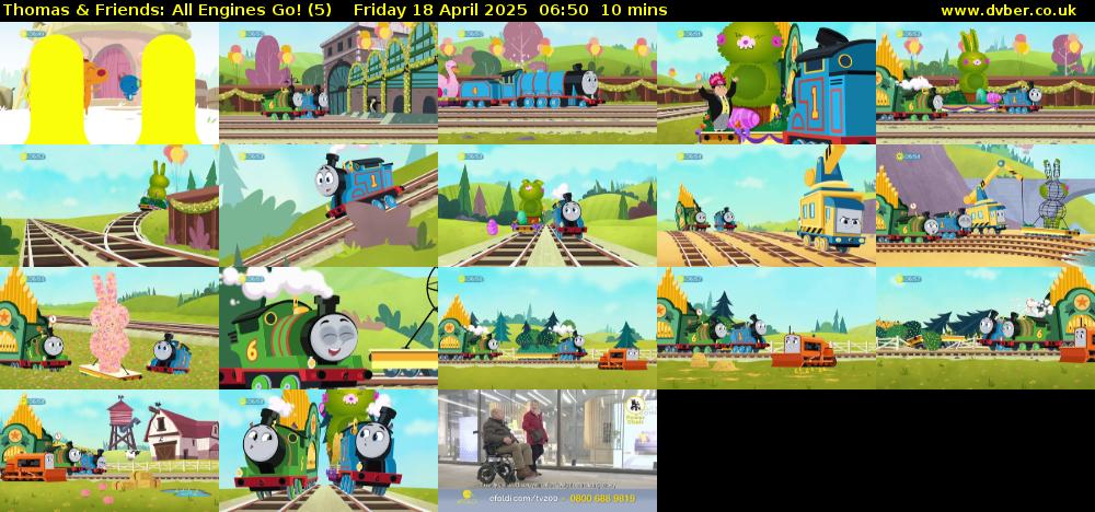 Thomas & Friends: All Engines Go! (5) Friday 18 April 2025 06:50 - 07:00
