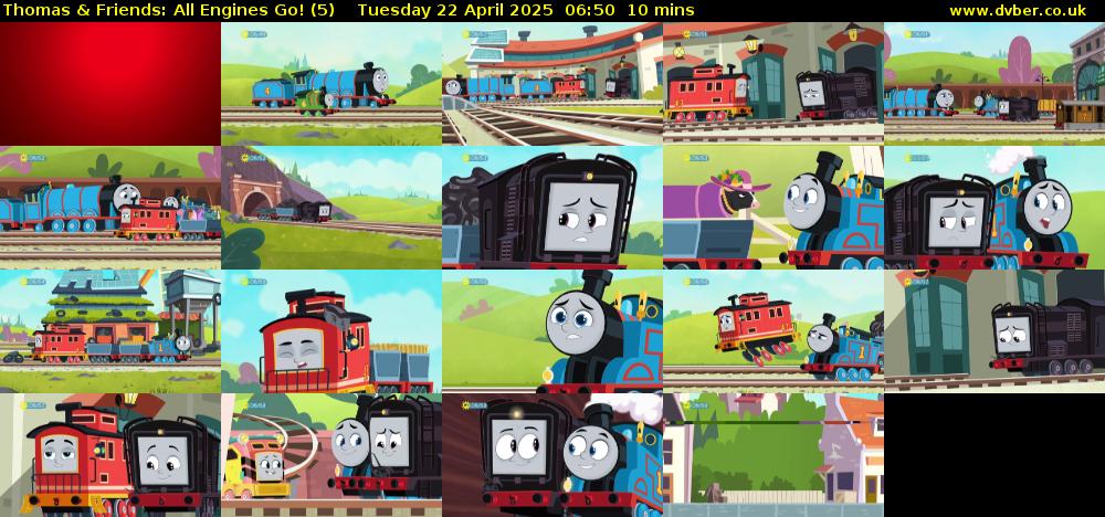 Thomas & Friends: All Engines Go! (5) Tuesday 22 April 2025 06:50 - 07:00