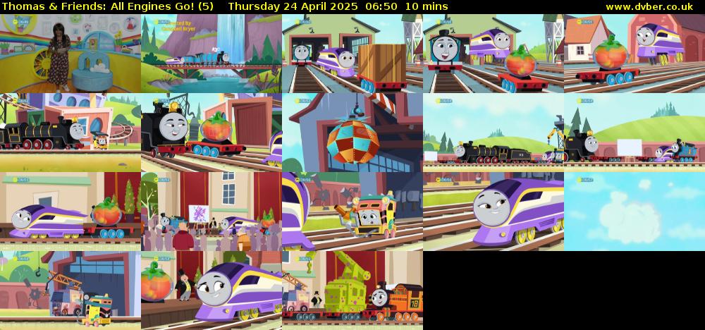 Thomas & Friends: All Engines Go! (5) Thursday 24 April 2025 06:50 - 07:00
