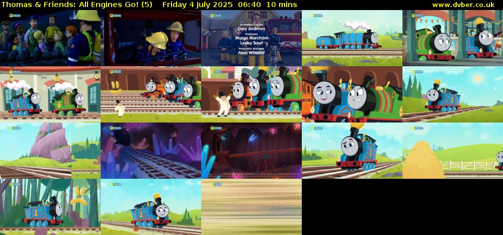 Thomas & Friends: All Engines Go! (5) Friday 4 July 2025 06:40 - 06:50