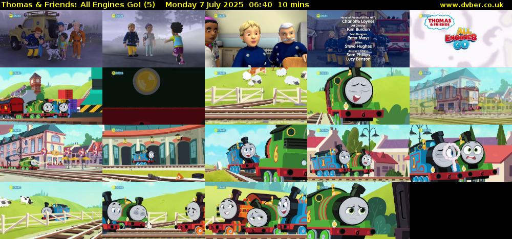 Thomas & Friends: All Engines Go! (5) Monday 7 July 2025 06:40 - 06:50