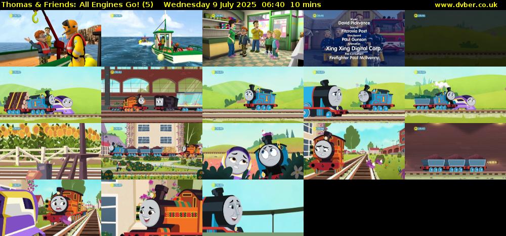 Thomas & Friends: All Engines Go! (5) Wednesday 9 July 2025 06:40 - 06:50