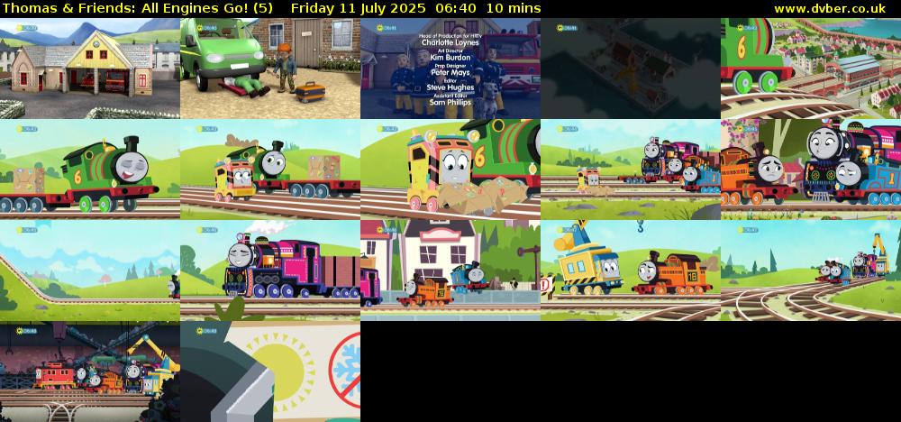 Thomas & Friends: All Engines Go! (5) Friday 11 July 2025 06:40 - 06:50