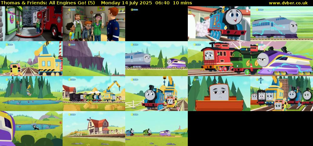 Thomas & Friends: All Engines Go! (5) Monday 14 July 2025 06:40 - 06:50