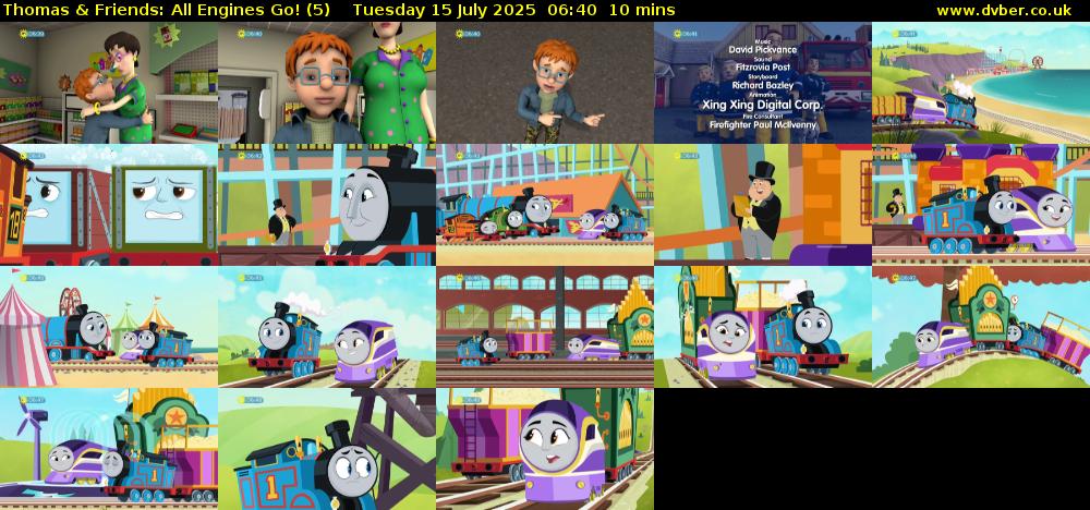 Thomas & Friends: All Engines Go! (5) Tuesday 15 July 2025 06:40 - 06:50