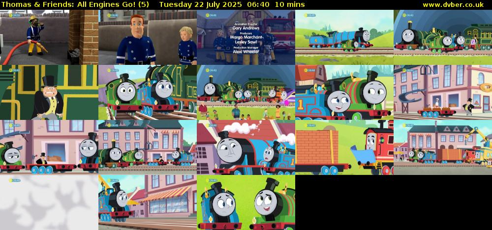 Thomas & Friends: All Engines Go! (5) Tuesday 22 July 2025 06:40 - 06:50