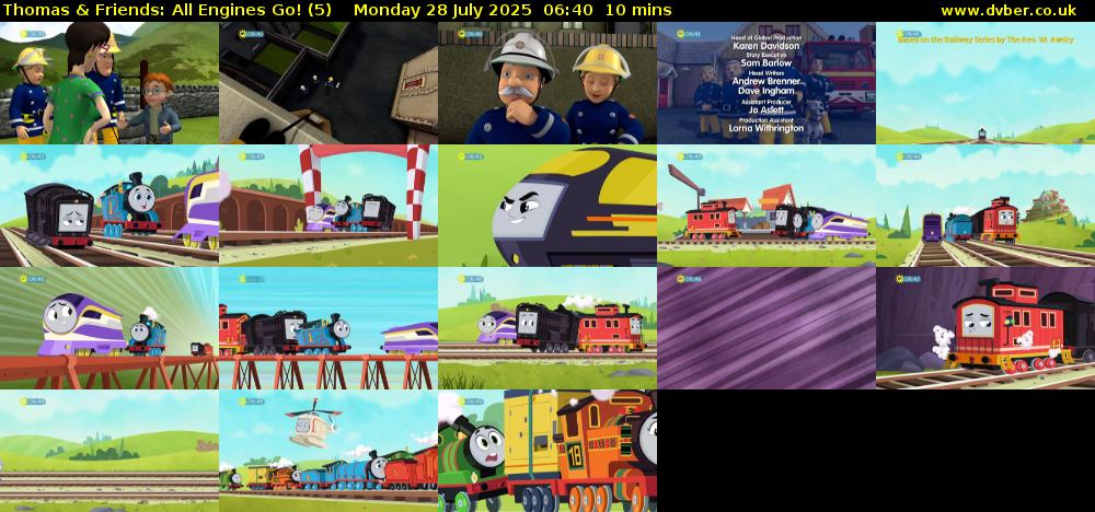 Thomas & Friends: All Engines Go! (5) Monday 28 July 2025 06:40 - 06:50
