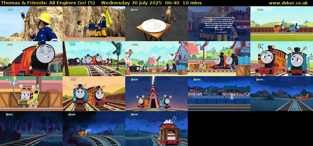 Thomas & Friends: All Engines Go! (5) Wednesday 30 July 2025 06:40 - 06:50