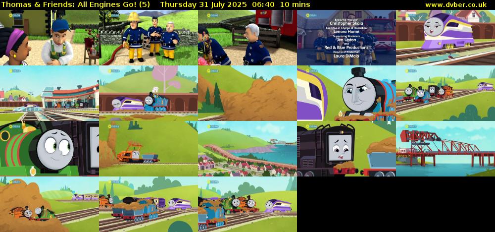 Thomas & Friends: All Engines Go! (5) Thursday 31 July 2025 06:40 - 06:50