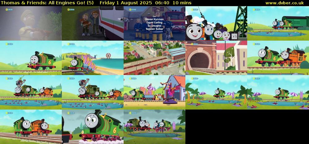 Thomas & Friends: All Engines Go! (5) Friday 1 August 2025 06:40 - 06:50
