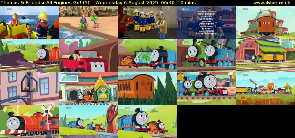 Thomas & Friends: All Engines Go! (5) Wednesday 6 August 2025 06:40 - 06:50