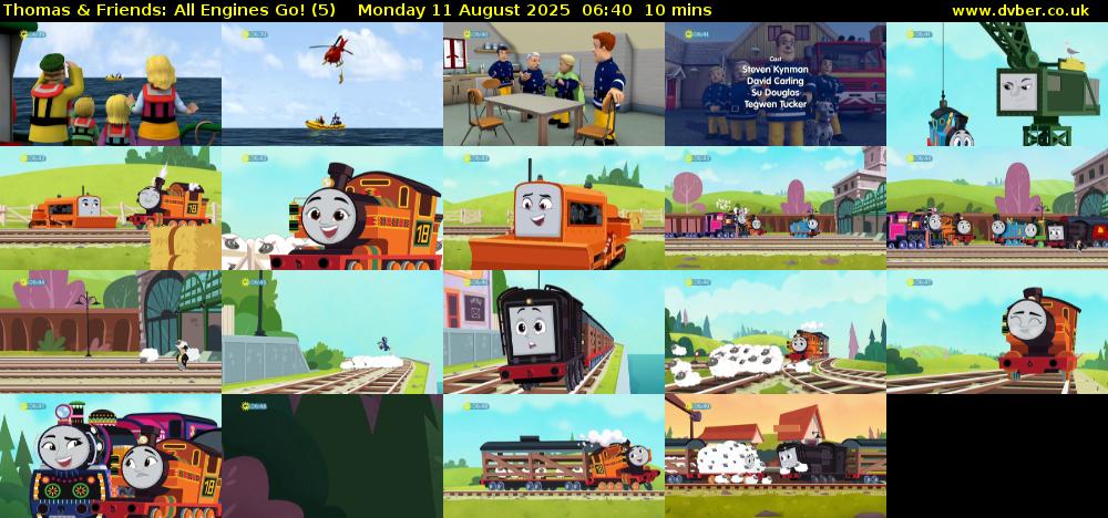 Thomas & Friends: All Engines Go! (5) Monday 11 August 2025 06:40 - 06:50