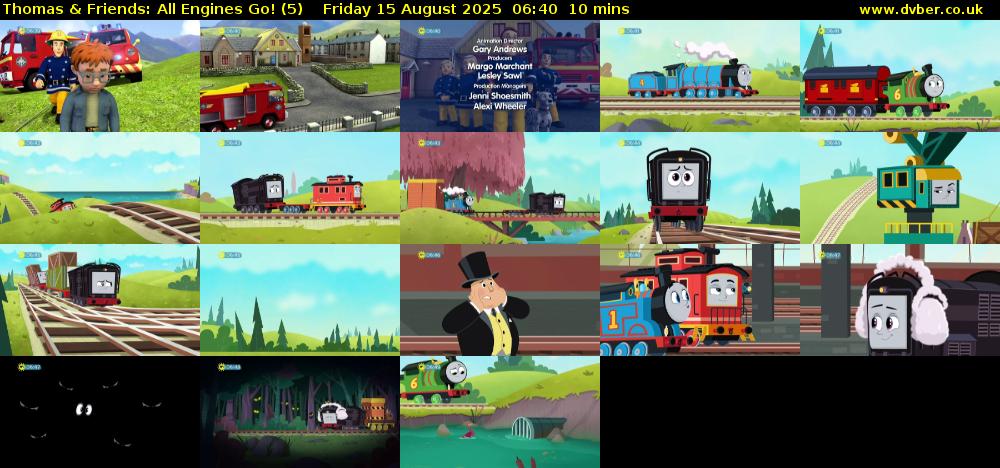 Thomas & Friends: All Engines Go! (5) Friday 15 August 2025 06:40 - 06:50