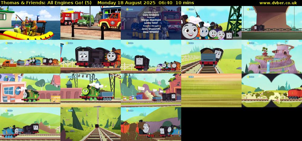 Thomas & Friends: All Engines Go! (5) Monday 18 August 2025 06:40 - 06:50