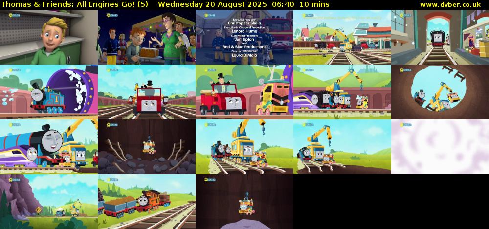 Thomas & Friends: All Engines Go! (5) Wednesday 20 August 2025 06:40 - 06:50