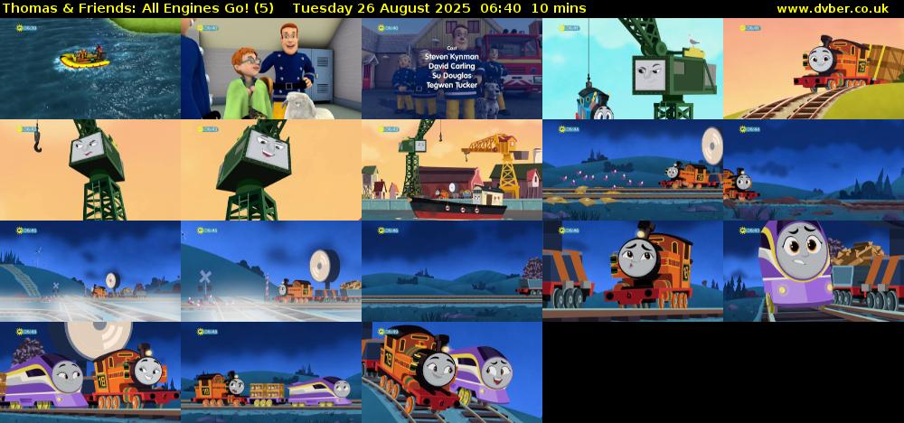 Thomas & Friends: All Engines Go! (5) Tuesday 26 August 2025 06:40 - 06:50