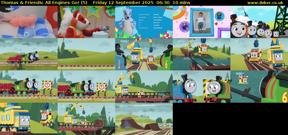 Thomas & Friends: All Engines Go! (5) Friday 12 September 2025 06:30 - 06:40