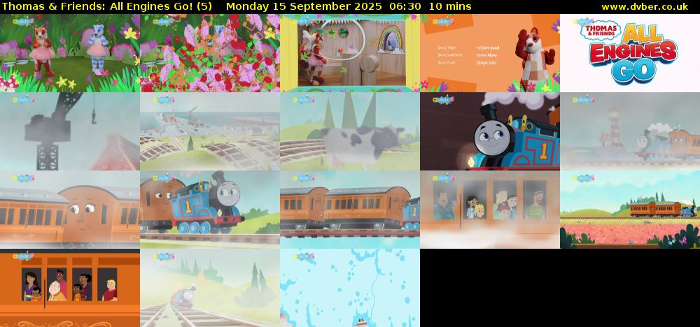 Thomas & Friends: All Engines Go! (5) Monday 15 September 2025 06:30 - 06:40