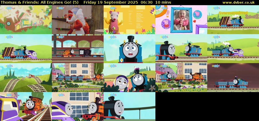 Thomas & Friends: All Engines Go! (5) Friday 19 September 2025 06:30 - 06:40