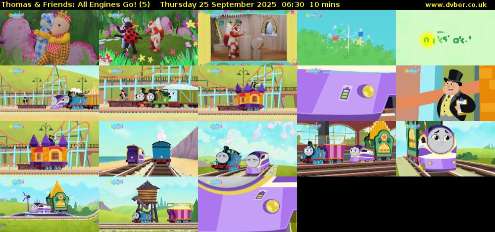 Thomas & Friends: All Engines Go! (5) Thursday 25 September 2025 06:30 - 06:40