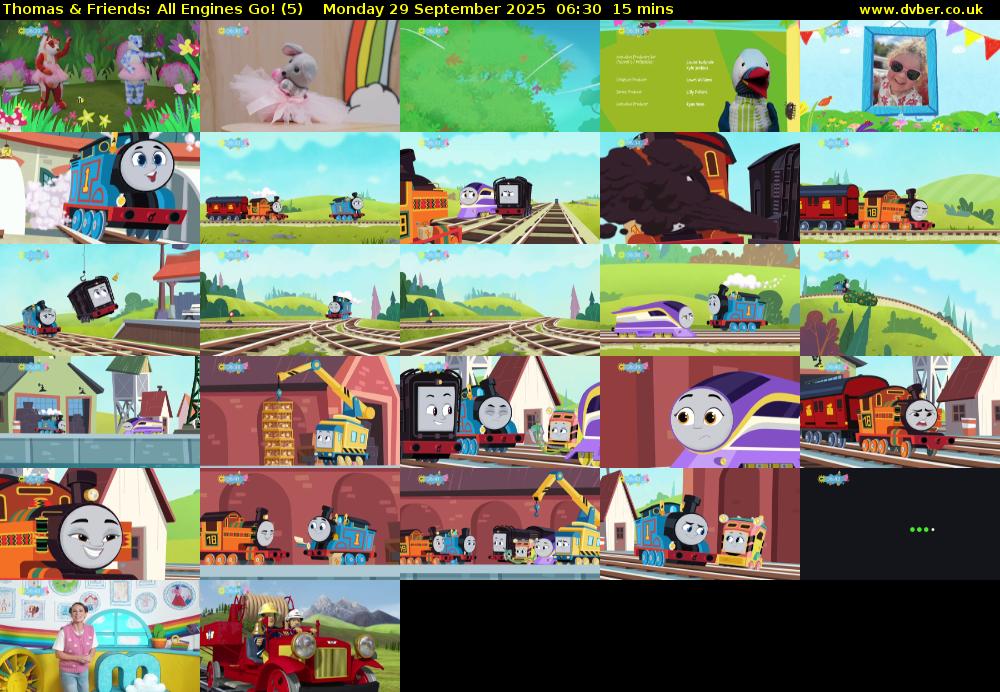 Thomas & Friends: All Engines Go! (5) Monday 29 September 2025 06:30 - 06:45