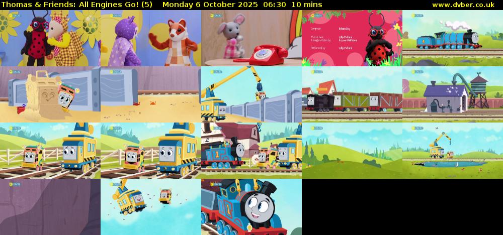 Thomas & Friends: All Engines Go! (5) Monday 6 October 2025 06:30 - 06:40