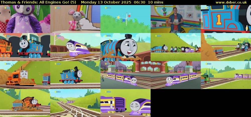 Thomas & Friends: All Engines Go! (5) Monday 13 October 2025 06:30 - 06:40