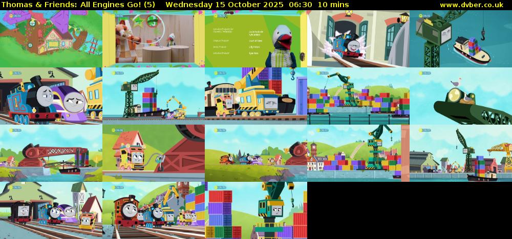 Thomas & Friends: All Engines Go! (5) Wednesday 15 October 2025 06:30 - 06:40