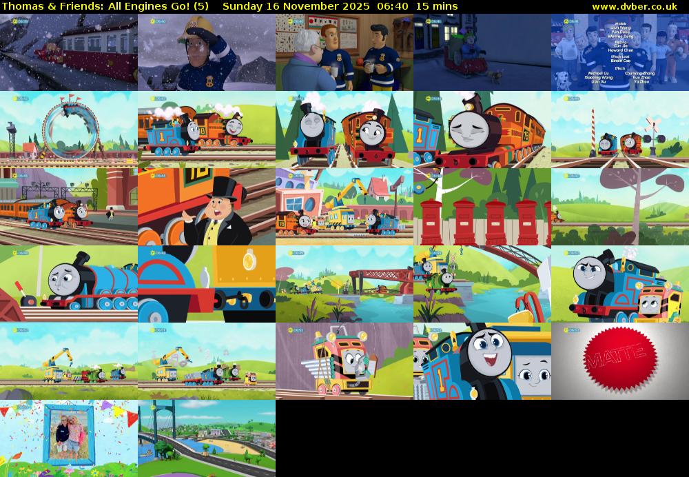 Thomas & Friends: All Engines Go! (5) Sunday 16 November 2025 06:40 - 06:55