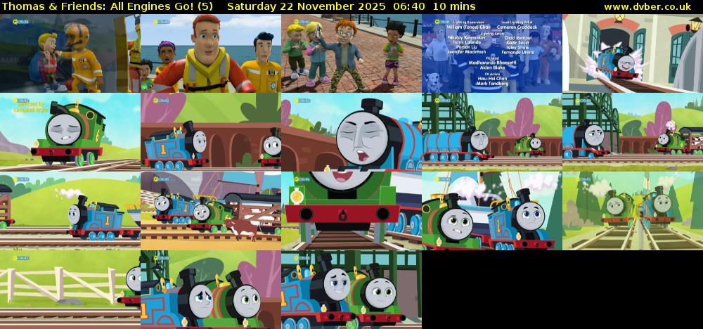 Thomas & Friends: All Engines Go! (5) Saturday 22 November 2025 06:40 - 06:50