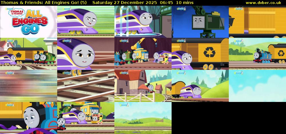 Thomas & Friends: All Engines Go! (5) Saturday 27 December 2025 06:45 - 06:55