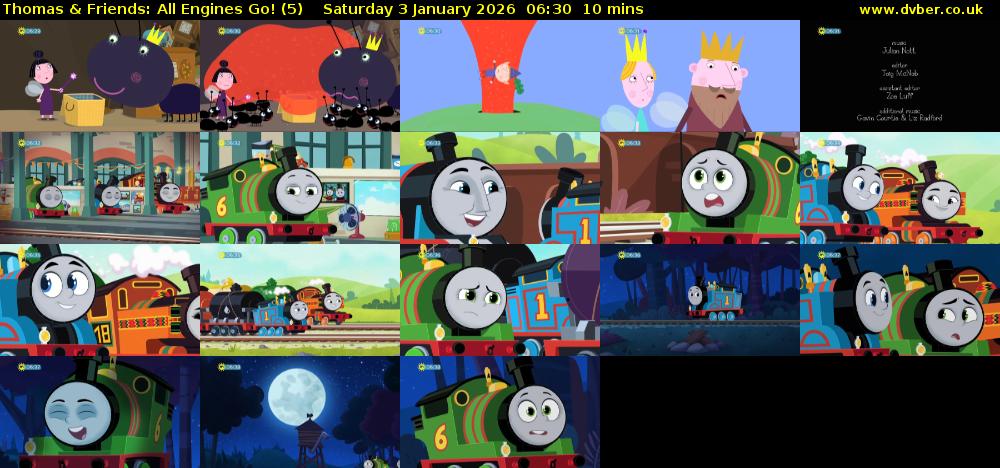 Thomas & Friends: All Engines Go! (5) Saturday 3 January 2026 06:30 - 06:40