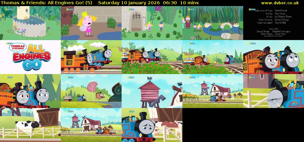 Thomas & Friends: All Engines Go! (5) Saturday 10 January 2026 06:30 - 06:40