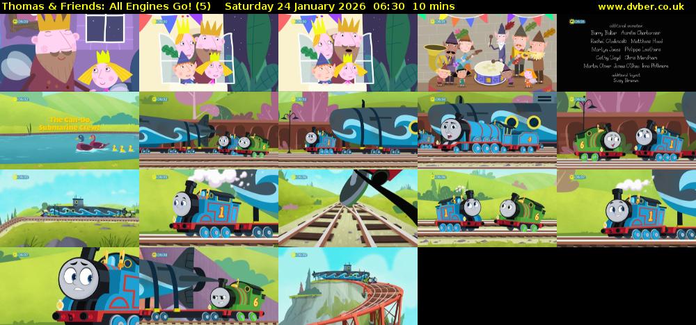 Thomas & Friends: All Engines Go! (5) Saturday 24 January 2026 06:30 - 06:40