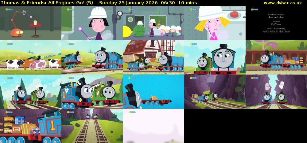 Thomas & Friends: All Engines Go! (5) Sunday 25 January 2026 06:30 - 06:40