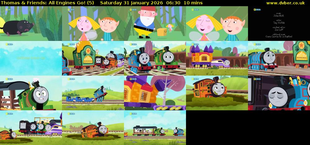 Thomas & Friends: All Engines Go! (5) Saturday 31 January 2026 06:30 - 06:40