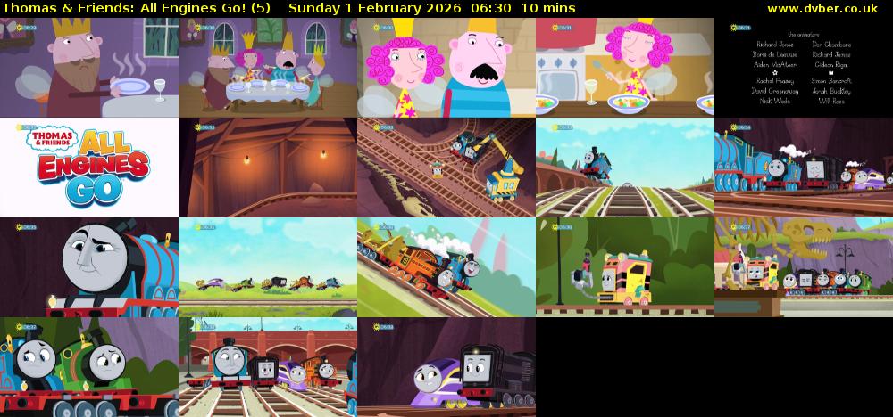 Thomas & Friends: All Engines Go! (5) Sunday 1 February 2026 06:30 - 06:40